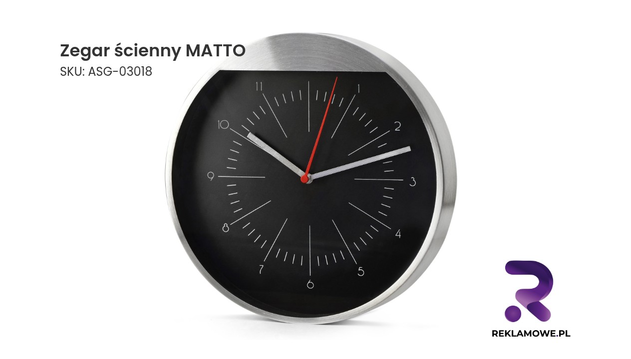 Zegar ścienny MATTO Zegar ścienny MATTO w nowoczesnym stylu