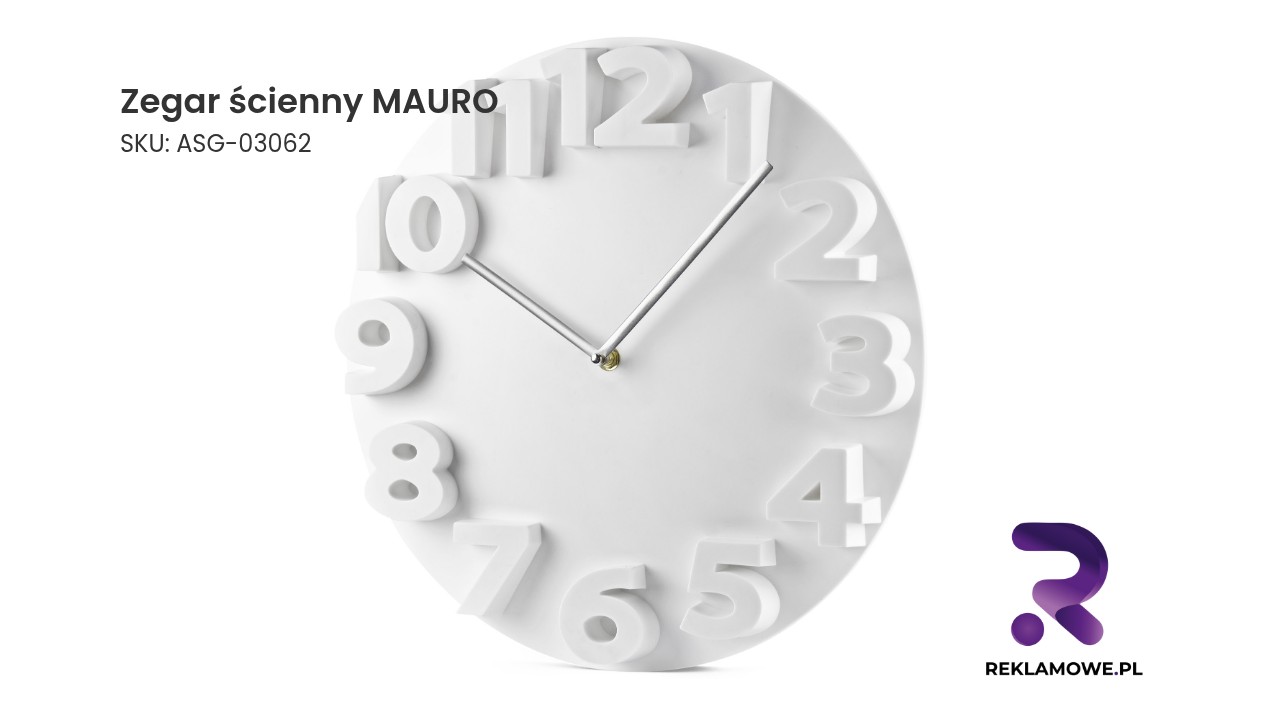 Zegar ścienny MAURO w eleganckim designie