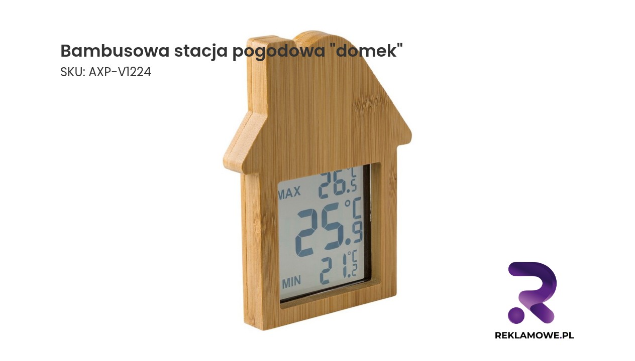 Bambusowa stacja pogodowa – elegancka domowa stacja pogodowa z bambusową obudową