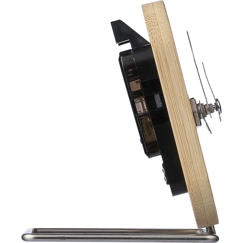 Zegar reklamowy bambusowy zegar na biurko VA482-16_ISR01 Bambusowy zegar na biurko VA482-16_ISR01