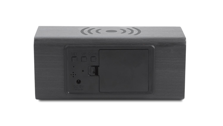 Zegar reklamowy zegar na biurko z ładowarką indukcyjną cornell 03087-02_f Zegar na biurko z ładowarką indukcyjną CORNELL 03087-02_f