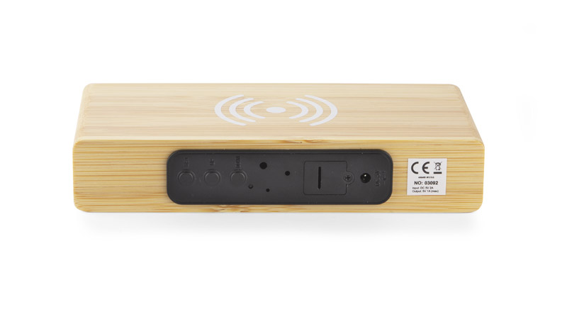 Zegar reklamowy zegar na biurko z ładowarką indukcyjną inducto 03092_h Zegar na biurko z ładowarką indukcyjną INDUCTO 03092_h