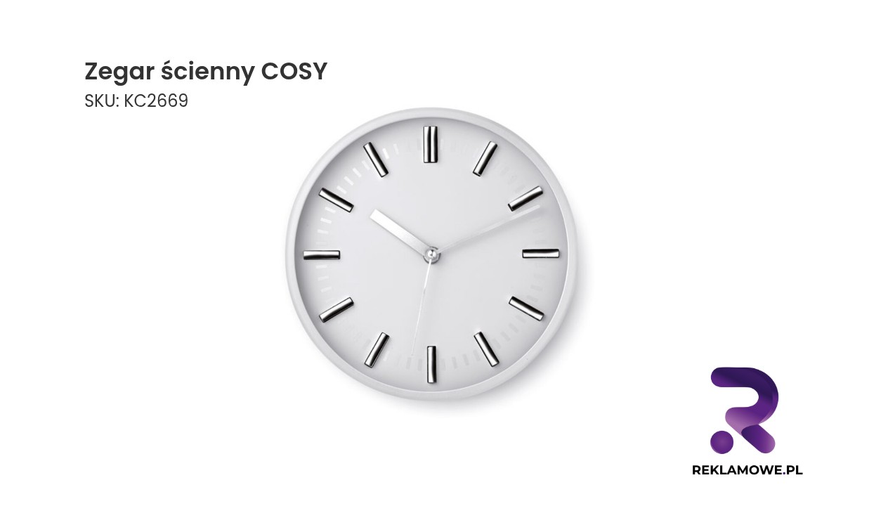 Zegar ścienny COSY Zegar ścienny COSY – nowoczesny zegar do salonu